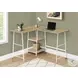 7597 Natural and White Marble 48" Computer Desk