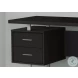 7634 Black And Silver 60" Computer Desk