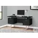 7634 Black And Silver 60" Computer Desk