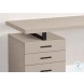 7644 Taupe And Black 48" Computer Desk