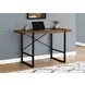 7655 Walnut And Black 48" Computer Desk