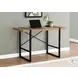7657 Brown And Black 48" Computer Desk