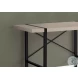 7659 Taupe And Black 48" Computer Desk