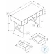 7670 Walnut Computer Desk