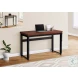 7676 Cherry And Black Adjustable Height Computer Desk