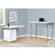7683 White 48" Adjustable Computer Desk