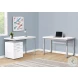 7683 White 48" Adjustable Computer Desk