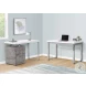 7683 White 48" Adjustable Computer Desk