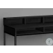 7700 Black Computer Desk With Hutch