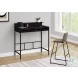 7700 Black Computer Desk With Hutch