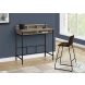 7702 Dark Taupe Computer Desk With Hutch