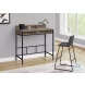 7702 Dark Taupe Computer Desk With Hutch