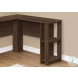 7721 Dark Walnut L Shaped Computer Desk