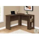 7721 Dark Walnut L Shaped Computer Desk
