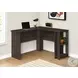 7722 Brown Oak L Shaped Computer Desk
