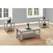 7880P Industrial Grey 3 Piece Occasional Table Set