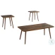 7899P Walnut Occasional Table Set of 3