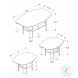 7928P Black And Grey 3 Piece Occasional Table Set
