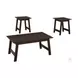 7930P Cappuccino 3 Piece Occasional Table Set