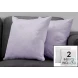 9325 Light Purple Feathered Velvet 18" Pillow Set Of 2
