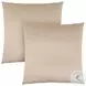9335 Gold Satin 18" Pillow Set Of 2
