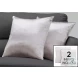 9337 Silver Satin 18" Pillow Set Of 2