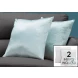 9341 Mint Satin 18" Pillow Set Of 2