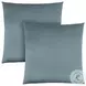 9343 Pale Blue Satin 18" Pillow Set Of 2