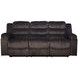 Willow Brown 86" Sofa with Dual Recliner
