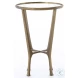 Creighton Aged Brass End Table