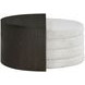 Florence Black and Gray D Shape Nesting Cocktail Table