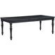 Odessa Black 66" Extendable Rectangular Dining Table