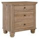 Cambridge Modern Khaki Liv360 3 Drawer Nightstand with LED