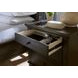 Cambridge Cracked Pepper Liv360 3 Drawer Nightstand with LED