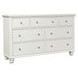 Cambridge White 7 Drawer Dresser