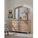 Cambridge Modern Khaki Arched Double Dresser Mirror