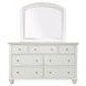 Cambridge White Arched Double Dresser Mirror
