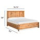 Highridge Honey Wheat California King Panel Bed