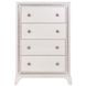 Cassie White 4 Drawer Chest