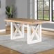 Magnolia Brown 80" Extendable Rectangular Counter Height Dining Table