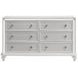 Stardust White 6 Drawer Dresser