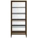 Eave Brown and Gold Etagere and Bookcase with 5 Shelves