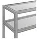 Glaze Vintage Blue Rectangular Glass Top Console Table