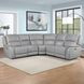 Alexandria Stone 5 Piece Modular Power Reclining Sectional with USB Charging
