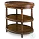 Sunlit Mappa Burl Oval Accent Table