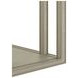 Glaze Bezel Rectangular Glass Top End Table