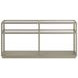 Glaze Bezel Square Glass Top Occassional Table Set