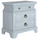Summer Creek Blue 3 Drawer Nightstand with USB Charging