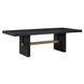 Aubrey Black 96" Extendable Rectangular Dining Table