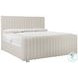Silhouette Cream Queen Upholstered Panel Bed